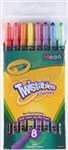 CRAYOLA NEON TWISTABLES CRAYONS 8PKT