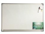 SOVEREIGN WHITEBOARD MAGNETIC 900X600MM ALUMINIUM FRAME WITH ACCESSORIES