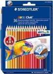 STAEDTLER NORIS CLUB AQUARELL WATERCOLOUR PENCILS ASSORTED BOX 36