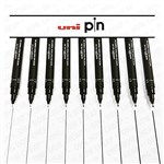 PEN DRAWING UNI PIN 200 FINE LINE 12 PIECE ASSORTED BLACK