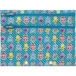 PENCIL CASE SKWEEK BINDER NYLON WITH PRINT BLUE