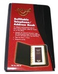 COLBY WATERVILLE WAB30 REFILLABLE TELEPHONE  ADDRESS BOOK BLACK