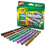 MARKER 58 8628 CRAYOLA METALLIC SHIMMERY COLOURS PK8