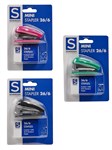 STAPLER SOVEREIGN MINI 266 WSTAPLES ASST COLOURS