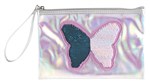 PENCIL CASE STYLEX 197 X 127 FLAT TIME TO SHINE GLITTER SILVER