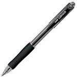 UNIBALL SN100 LAKNOCK RETRACTABLE BALLPOINT PEN MEDIUM 10MM BLACK