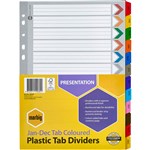 MARBIG INDEX DIVIDER MANILLA JANDEC TAB A4 ASSORTED
