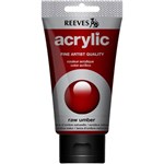REEVES PREMIUM ACRYLIC PAINT 75ML TUBE RAW UMBER