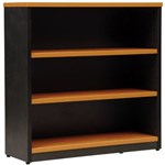 OXLEY 3 SHELF BOOKCASE 900 X 315 X 900MM BEECH IRONSTONE