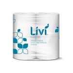 LIVI 1008 JASMINE TOILET TISSUE CORE SCENTED 2 PLY 250 SHEET 4 PACK