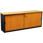 YS DESIGN OXLEY CREDENZA 1200 X 450 X 730MM BEECHIRONSTONE