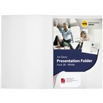 MARBIG PROFESSIONAL PRESENTATION FOLDER A4 GLOSS WHITE PACK 20