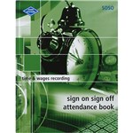 ZIONS SIGN ON SIGN OFF ATTENDANCE BOOK 260 X 200MM 264 PAGE SOSO