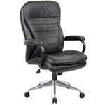 TITAN EXECUTIVE CHAIR HIGH BACK ARMS PU BLACK 200 KG