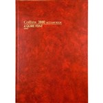 COLLINS 3880 SERIES ACCOUNT BOOK 4 QUIRE FEINT RULED 192 LEAF A4 RED