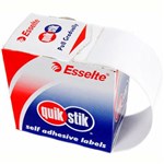 QUIKSTIK RECTANGULAR REMOVABLE LABEL 44 X 65MM WHITE PACK 150