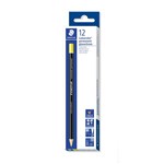 STAEDTLER 108 201 LUMOCOLOR PERMANENT GLASOCHROM PENCILS YELLOW 