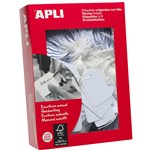 APLI 396 STRUNG TICKETS 50 X 70MM WHITE