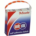 QUIKSTIK LABEL DISPENSER CIRCLE 14MM FLUORO RED PACK 700