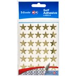 QUIKSTIK LABELS STAR 15MM GOLD PACK 150