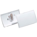DURABLE NAME BADGE WITH COMBI CLIP BOX 25