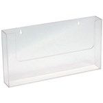 DEFLECTO 39623 BROCHURE HOLDER WALL MOUNT LANDSCAPE A3 CLEAR