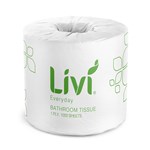 LIVI 7007 BASICS TOILET TISSUE 1PLY 1000 SHEET CARTON 48