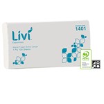 LIVI 1401 ESSENTIALS EXTRA LARGE HAND TOWEL 1 PLY 100 SHEET 230 X 360MM