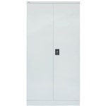 GO STEEL GO SWING DOOR CUPBOARD 4 SHELVES 2000 X 910 X 450MM SILVER GREY