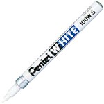 PENTEL 100W PERMANENT MARKER BULLET 13MM WHITE