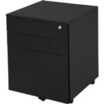RAPIDLINE GMP3 MOBILE PEDESTAL STEEL 3 DRAWERS 610MMX 450 X 472MM BLACK RIPPLE