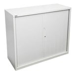 GO STEEL TAMBOUR DOOR CABINET 2 SHELVES 1016 X 900 X 473MM WHITE CHINA