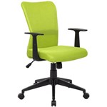 ASHLEY YS01 TYPIST CHAIR MEDIUM MESH BACK ARMS GREEN 120 KG