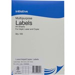 INITIATIVE MULTIPURPOSE LABELS 8UP 991 X 677MM