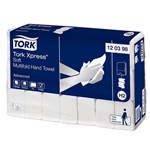 TORK 120289 H2 XPRESS ADVANCED MULTIFOLD SOFT HAND TOWEL 2PLY 212 X 255MM WHITE BOX 21