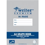 WRITER PREMIUM GRAPH BOOK 5MM 70GSM 96 PAGE A4 GREY