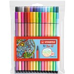 STABILO 68 FIBRE TIP PENS 10MM ASSORTED WALLET 30