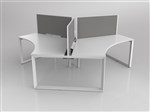 ANVIL CORNER 3 STAFF DESK 120 DEGREE LAYOUT