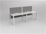 AXIS DESK LAYOUT 2 STAFF SIDE BY SIDE SINGELINE LAYOUT