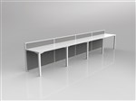 STUDIO 50 DESK 4 STAFF SIDE BY SIDE LAYOUT
