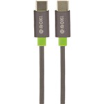 MOKI SYNCHARGE BRAIDED CABLE USBC TO MICROUSB 900MM SILVER