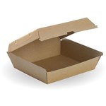 BIOPAK BIOBOARD DINNER BOX BROWN PACK 50