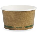 BIOPAK BIOBOWL BOWL 390ML12OZ KRAFT PACK 25