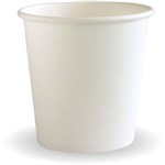 BIOPAK BIOCUP SINGLE WALL CUP 120ML4OZ 63MMWHITE PACK 50