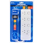 MOKI POWERBOARD 4 SOCKET WITH INDIVIDUAL SWITCHES 1M WHITE