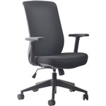 BURO MONDO GENE TASK CHAIR FABRIC HIGH BACK ARMS BLACK