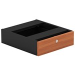 OM FIXED DESK PEDESTAL 1DRAWER 464 X 400 X 145MM CHERRYCHARCOAL