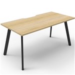 RAPIDLINE ETERNITY WORKSTATION 1 PERSON 1200 X 750MM NATURAL OAK  BLACK