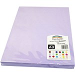 RAINBOW SPECTRUM BOARD 220GSM A3 LILAC PACK 100