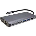 SHINTARO TRAVEL DISPLAY HUB USBC SILVERBLACK